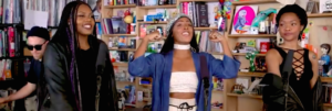 DAWN performing on NPR Music's Tiny Desk Concerts