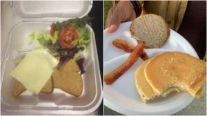 Food from Fyre Festival compared to food from Kanye West's Brunchella