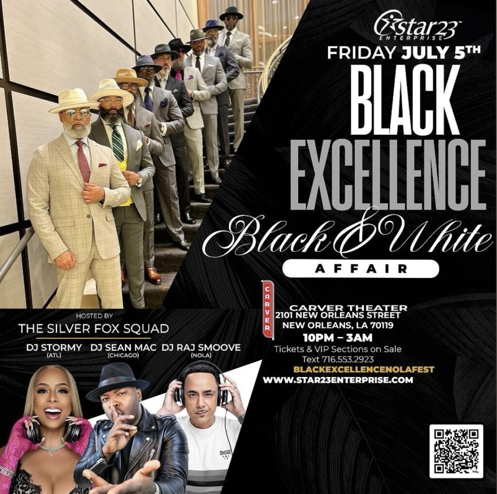 The Black & White Affair ft. The Silver Fox Squad Flyer